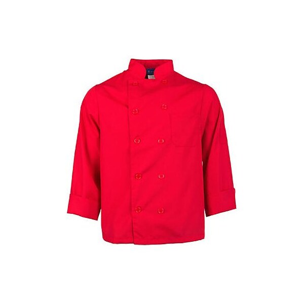 Allpoints Kng M Lw Chef Coat Red Long Sleeve 2577REDM - main